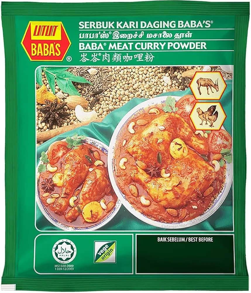 Babas Meat Curry Powder 125g