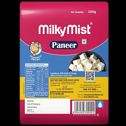 Milky mist Fresh Paneer 200g