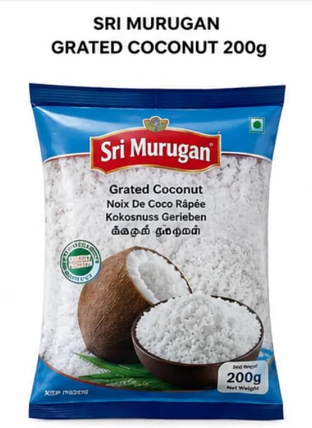 Sri murugan Grated Coconut 200g