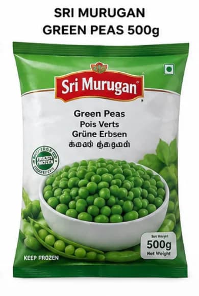 Sri murugan Green Peas 500g